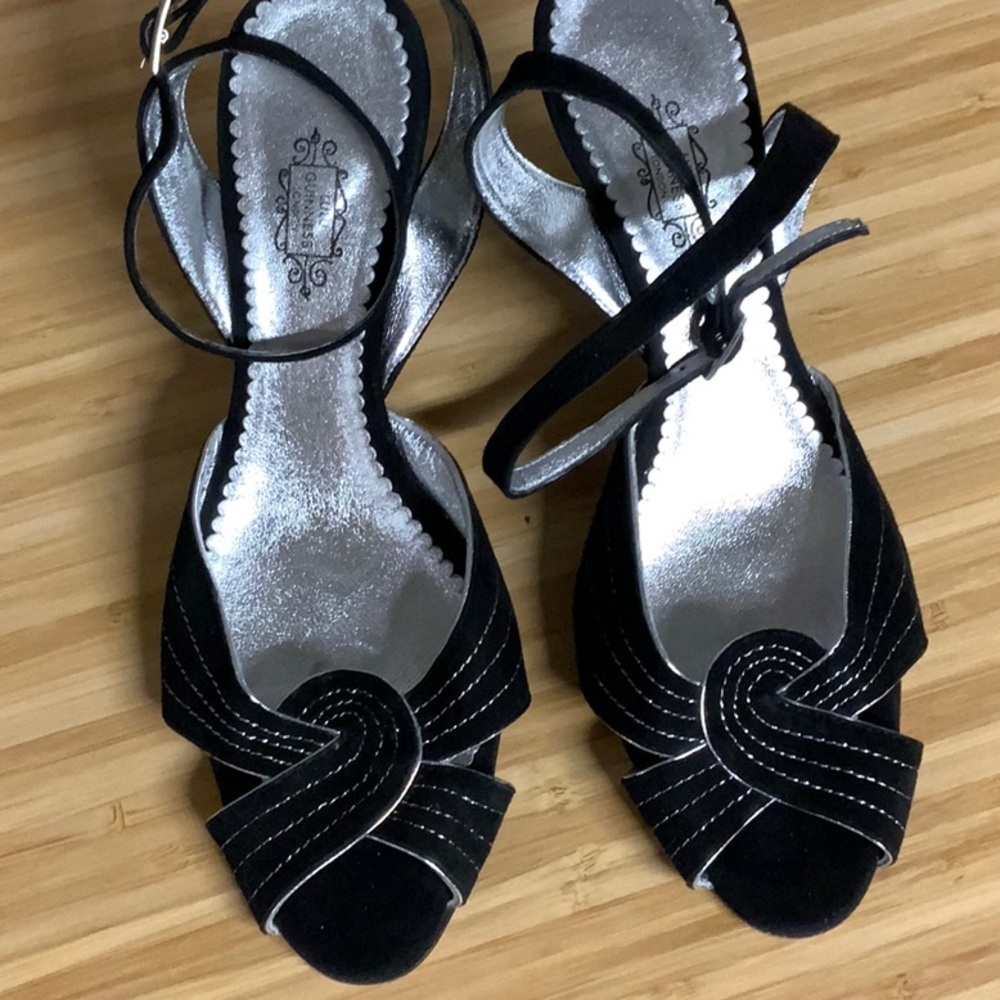 Women’s Lulu Guinness suede wedges